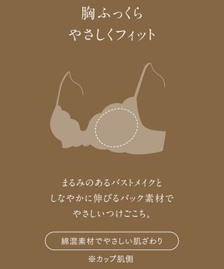 Wing Wing Lesiage　【2820シリーズ】　ブラジャー　ふっくらまる胸メイク　ウイング／ワコール　PB2820 オレンジ