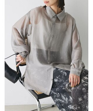 Green Parks ショルダースリット２ＷＡＹシャツ Gray