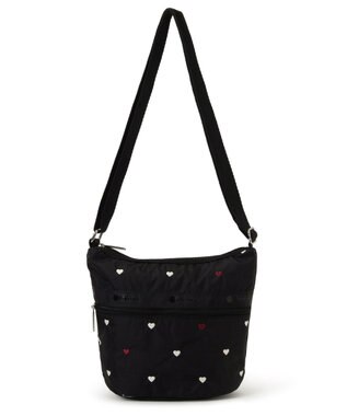 LeSportsac MINI BUCKET SHOULDER BAG/レッド/ホワイトハートEMB レッド/ホワイトハートEMB