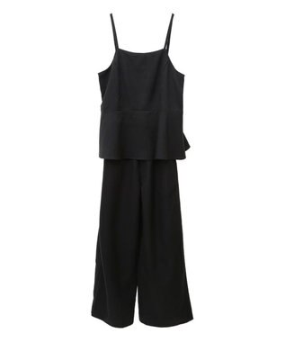 Green Parks ・ＥＬＥＮＣＡＲＥ　ＤＵＥ　ペプラムサロペット Black