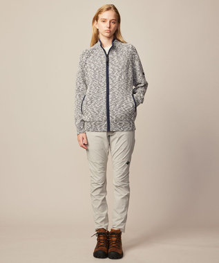 JOSEPH ABBOUD MOUNTAIN 【洗える・イタリア糸使用】 コットンスラブ ニット ブルゾン ネイビー系1