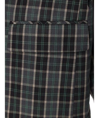 Green Parks ・ＥＬＥＮＣＡＲＥ　ＤＵＥ　チェックテーラードジャケット Charcoal Gray