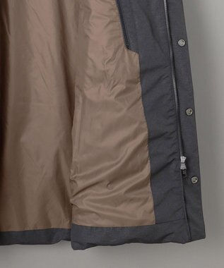 GOTAIRIKU 【仕事で着用可】MINOTECH メランジラミネート ダウンコート(23年モデル) グレー系