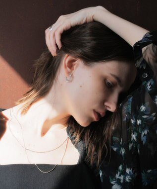 YECCA VECCA ステンレス2連チェーンネックレス Silver