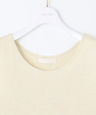 ANY SIS ラメテレコ タンクトップ シャンパン