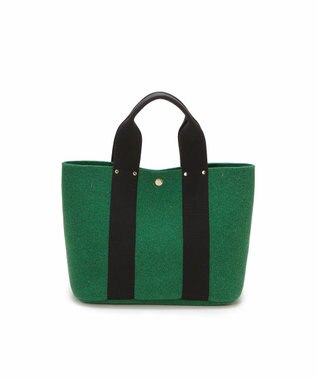 TOPKAPI 【TREASURE TOPKAPI】イタリアンフェルト テープコンビ トートバッグ 2023 グリーン