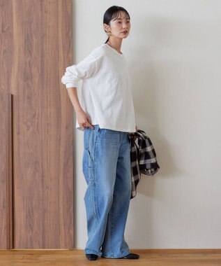 AMERICAN HOLIC ドロップショルダーカットプルオーバー Off White