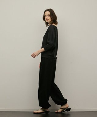 GRACE CONTINENTAL ドルマンニットトップ ブラック