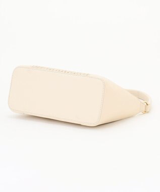 ANY SIS 雑材コンビハンドルバッグ アイボリー