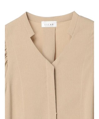Green Parks ■ＥＳＣＡＲ　ランタンスリーブシャツワンピース Beige