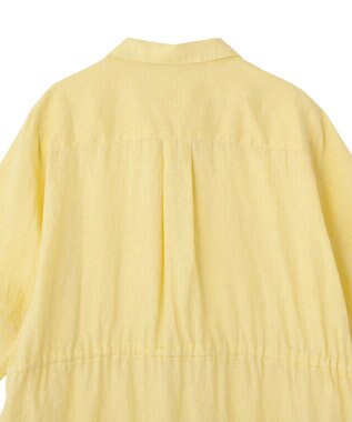YECCA VECCA フレンチリネンドロストワンピース Yellow