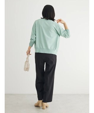 Green Parks 洗える　クルーネックカーディガン Light Gray