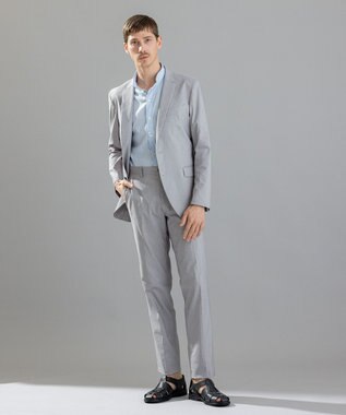 JOSEPH HOMME リネンシャンブレーストレッチ　ジャケット ライトグレー系
