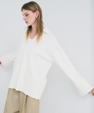 uncrave スウェットライクニット スキッパートップス