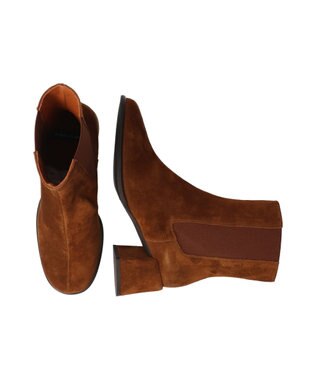 INTER-CHAUSSURES 【ANGEL ALARCON】センターシームサイドゴアブーツ ブラウンスウェード