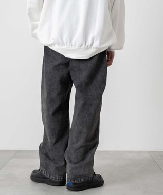 WEGO 【キッズITEM】イージーバレルレッグデニムパンツ（JUNIOR） デニムブラックソノタ