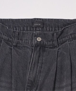 WEGO クロップドワイドデニムパンツ デニムブラック