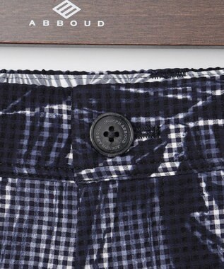 JOSEPH ABBOUD 【驚きの多機能】ライトウェーブ リゾートプリントハーフパンツ ネイビー系5