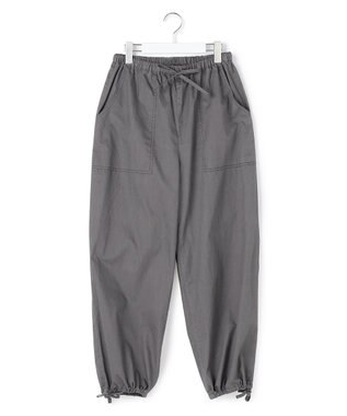 J.PRESS YORK STREET 【WOMEN】ソフトコットン ワイドベイカー パンツ グレー系