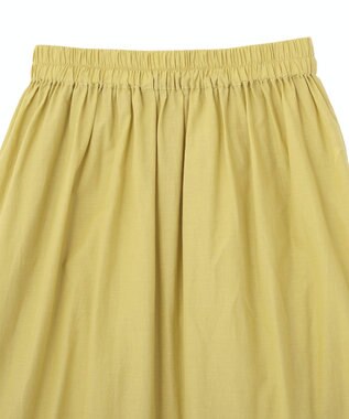 Green Parks ペチ付スカラップ刺しゅうスカート Yellow