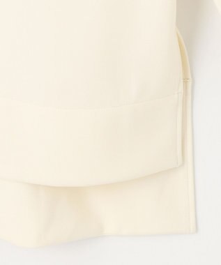 #Newans 【セレモニーにも】＜亀恭子さんコラボ＞下から着られちゃう！シュシュ付き2WAYカフスブラウス アイボリー系