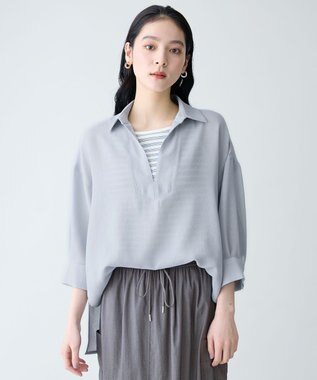 ANY L ヴィンテージメッシュスキッパーブラウス