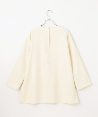 #Newans 【セレモニーにも】＜亀恭子さんコラボ＞下から着られちゃう！シュシュ付き2WAYカフスブラウス アイボリー系