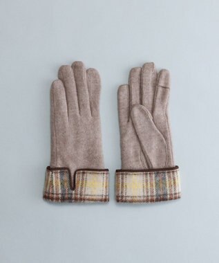 ORuKuBET タータンチェックカフスジャージグローブ(WOMEN)【タッチパネル対応】