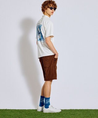 PW CIRCULUS 【手洗い洗濯可 / NEWシーズン素材 / ストレッチ】【MEN】コーデュロイショーツ ゴルフ ダークブラウン系