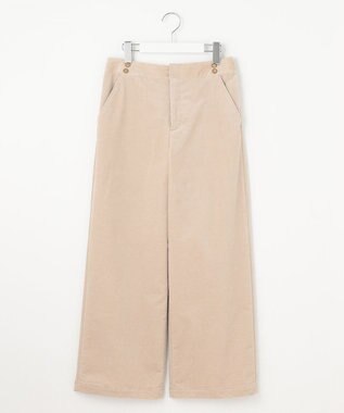 J.PRESS LADIES 【洗える】ハイブリッドAIRDUROY ワイド パンツ ベージュ系
