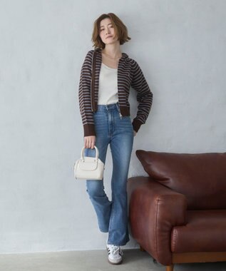 WEGO 【新色追加】別注USPOLOWZIPニットPK ブラウンボーダー