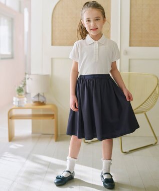 組曲 KIDS 【150-170㎝】 カノコポロシャツ オフホワイト