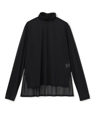 uncrave トリコットシフォン タートルトップス