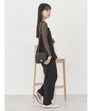 earth music&ecology テーパードパンツ Black