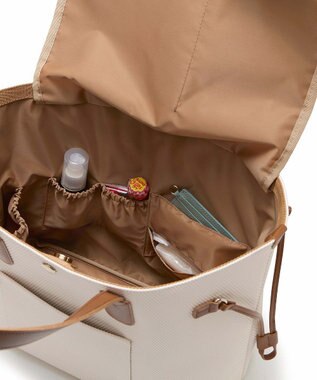 TOPKAPI 【Breath TOPKAPI】2way A4 ロングハンドル トート バッグ クリーム