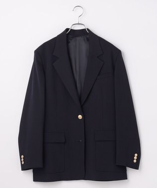 #Newans 【高山都さんコラボ】オーバーサイズテーラードジャケット ネイビー