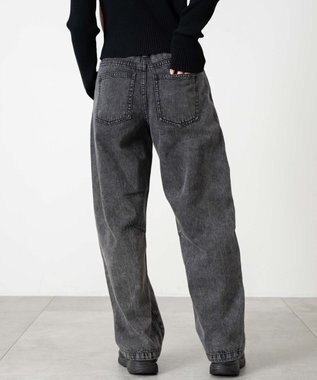 WEGO 【キッズITEM】イージーバレルレッグデニムパンツ（JUNIOR） デニムブラックソノタ