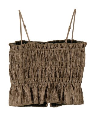 earth music&ecology シャーリングビスチェ Mocha