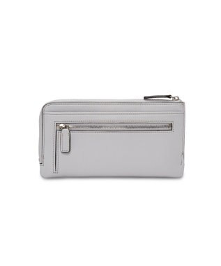 PELLE BORSA メッシュL字ファスナーコンパクト長財布 Chrono Weave クロノウィーブ 5843 アイスグレー