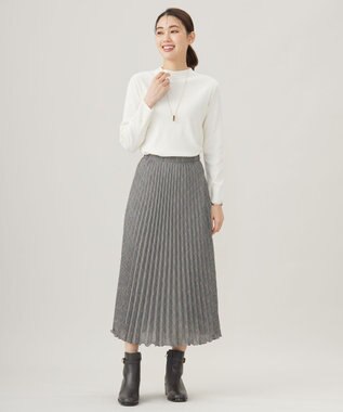 J.PRESS LADIES 【WEB限定】3WAYマーブル スカーフリングネックレス ブラウン系