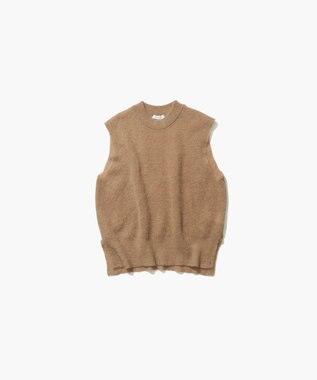 ATON SUPER KID MOHAIR | クルーネックベスト BEIGE