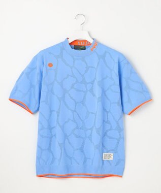 PW CIRCULUS 【MEN】ジラフメッシュ モックネック スカイブルー系