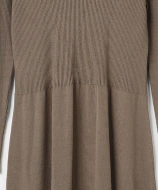 Feroux ジレ付きニット ワンピース ベージュ系