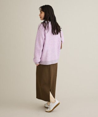 CRAFT STANDARD BOUTIQUE 配色Vネックニットプルオーバー Charcoal Gray