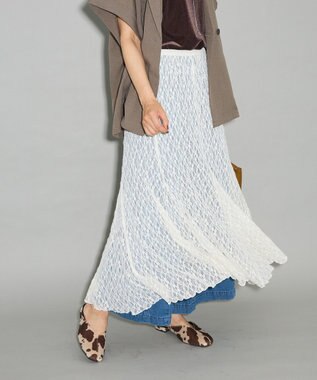Green Parks ２ＷＡＹパネル切り替えレースフレアスカート