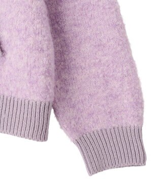 CRAFT STANDARD BOUTIQUE 配色Vネックニットプルオーバー Charcoal Gray