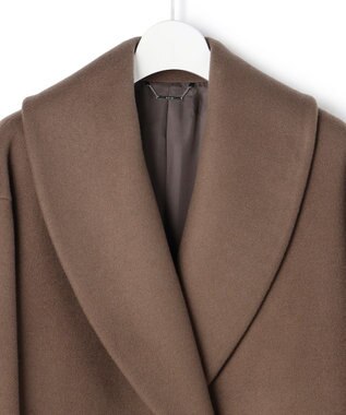 ICB 【WEB＆一部店舗限定】WooloopShortBeaver ショールカラーコート ディープモカ