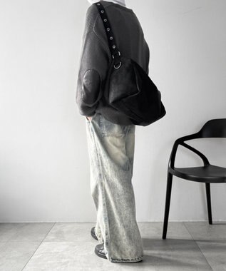 WEGO ハトメベルトBIGショルダー ブラックその他