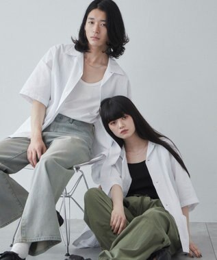 WEGO 【ユニセックス着用ITEM】キューバシャツ ホワイト