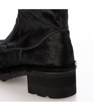 MODE ET JACOMO <D'ICI>タンクソールモカシンショートブーツ ブラックビー